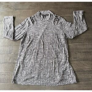 Zac & Rachel Women's Cowl Lightweight Tunic‎ peekaboo shoulder design Size 2X